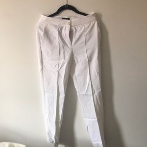 Express White Straight Leg Pants/ Trousers